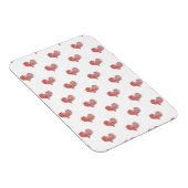 Love Valentijnsdag Red Heart Sketch Magneet (Rechterzijde)