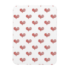 Love Valentijnsdag Red Heart Sketch Magneet