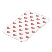 Love Valentijnsdag Red Heart Sketch Magneet (Linkerzijde)