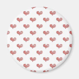 Love Valentijnsdag Red Heart Sketch Magneet