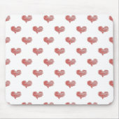 Love Valentijnsdag Red Heart Sketch Muismat (Voorkant)