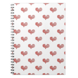 Love Valentijnsdag Red Heart Sketch Notitieboek