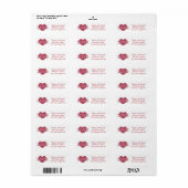 Love Valentijnsdag Return Address Label (Full Sheet)