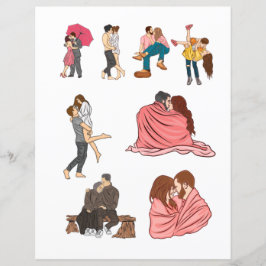 Love Valentijnsdag Romantic Scrapbook Elements