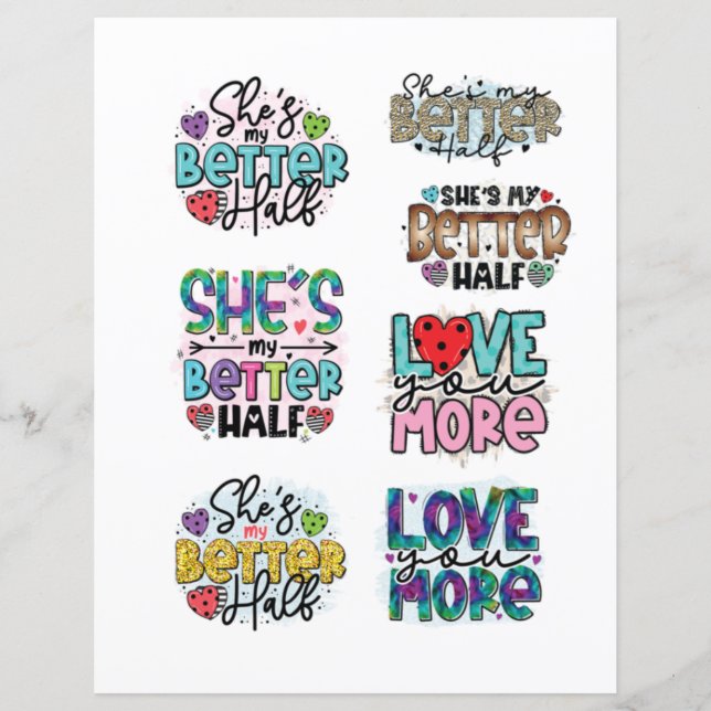 Love Valentijnsdag Romantic Scrapbook Elements (Voorkant)