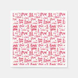 Love Valentijnsdag Servet