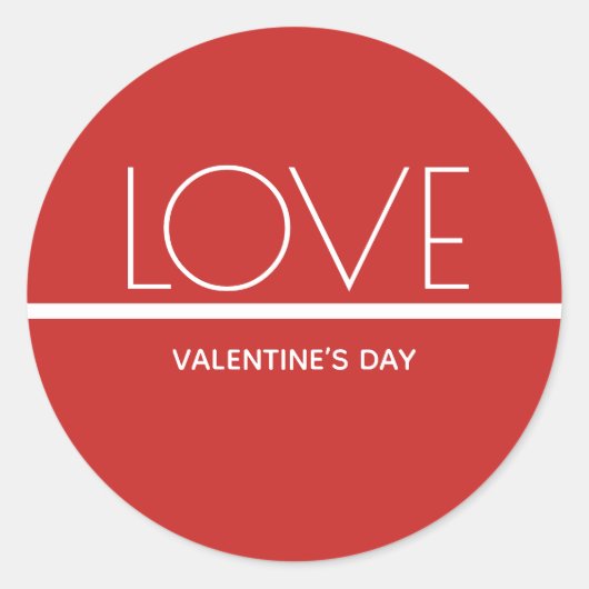 Love Valentijnsdag | Sticker (Voorkant)
