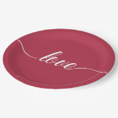 Love Valentijnsdag Typography | Bord papier (Gekanteld)