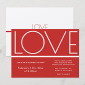 Love Valentijnsdag | Uitnodiging (Voorkant / Achterkant)