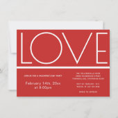 Love Valentijnsdag | Uitnodiging (Voorkant)