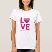Love Valentijnsdag Womens T-shirt (Voorkant)