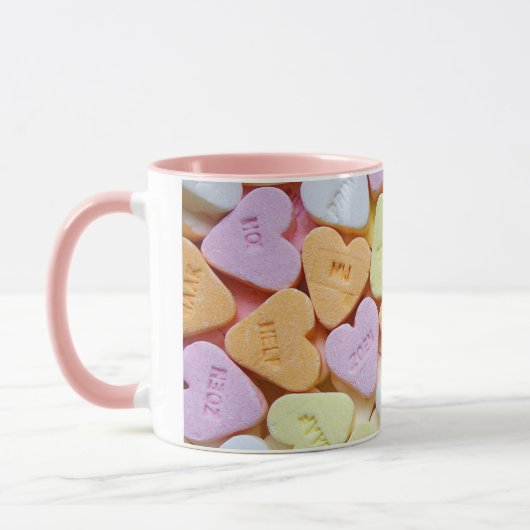 "Love" Valentijnse Snoep Heart Coffee Cup Mok (Links)