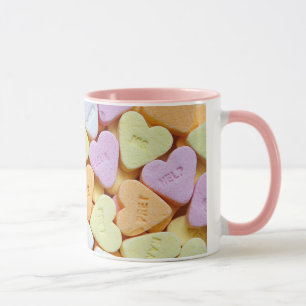 "Love" Valentijnse Snoep Heart Coffee Cup Mok