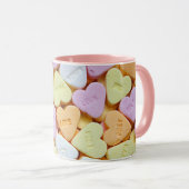 "Love" Valentijnse Snoep Heart Coffee Cup Mok (Voorkant rechts)