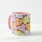 "Love" Valentijnse Snoep Heart Coffee Cup Mok (Voorkant links)