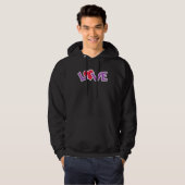 Love Valentine s Day Couple Relationship Heart In Hoodie (Voorkant volledig)