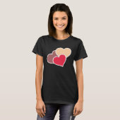 Love Valentine s Day Couple Relationship Heart In T-shirt (Voorkant volledig)