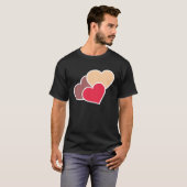 Love Valentine s Day Couple Relationship Heart In T-shirt (Voorkant volledig)