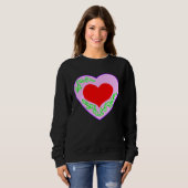 Love Valentine s Day Couple Relationship Heart  In Trui (Voorkant volledig)