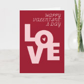 LOVE Valentines card Kaart (Voorkant)