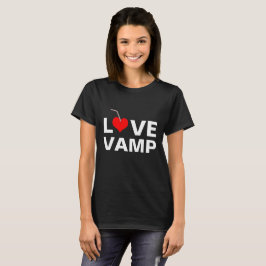Love Vamp Black aanpasbaar T-shirt