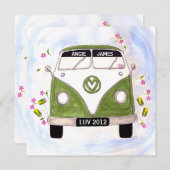 Love Van personalized trouwuitnodiging Kaart (Voorkant / Achterkant)