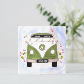 Love Van personalized trouwuitnodiging Kaart (Staand voorkant)