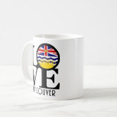 LOVE Vancouver (BC-vlag) 11oz Koffiemok (Voorkant links)