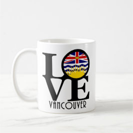 LOVE Vancouver (BC-vlag) 11oz Koffiemok