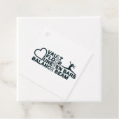 Love Vault Floor Uneven Bars Balance Beam Bedankjes Labels (In situ)