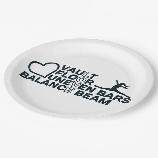 Love Vault Vloer Ongelijke Bars Balansbalk Rectang Papieren Bordje (Gekanteld)