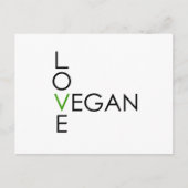Love Vegan Briefkaart (Voorkant)