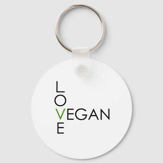 Love Vegan Sleutelhanger (Voorkant)
