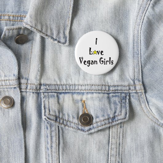 Love Vegans Button (In situ)