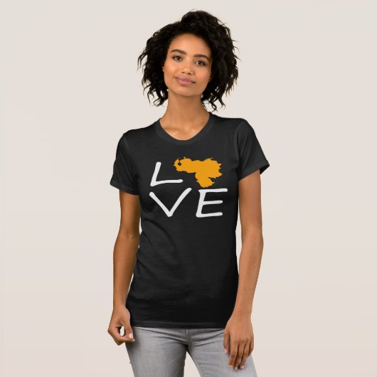 love venezuela t-shirt (Voorkant volledig)