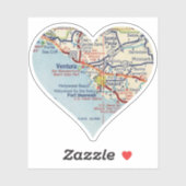 Love Ventura CA  kaart Sticker (Vel)