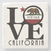 LOVE Ventura California Stenen Onderzetter (Voorkant)