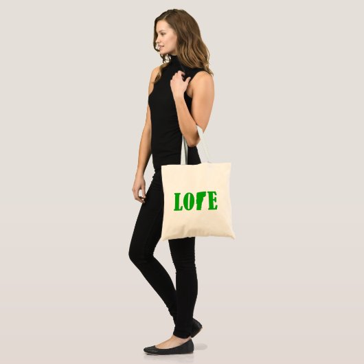 Love Vermont Canvas tas (Voorkant (model))
