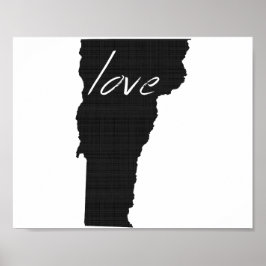 Love Vermont Wall Poster