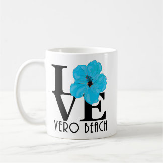 LOVE Vero Beach Blue Hibiscus 11oz Koffiemok