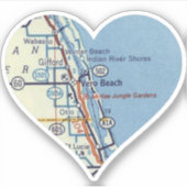 Love Vero Beach Florida Sticker (Voorkant)