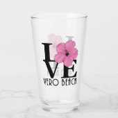 LOVE Vero Beach Hibiscus Glas (Achterkant)