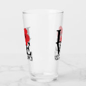 LOVE Vero Beach Red Hibiscus Glas (Links)