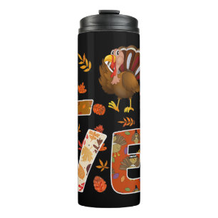 LOVE verpleegverpleegster Gifts Turkey Autumn Herf Thermosbeker