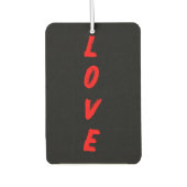 LOVE Verticale Typografie Luchtverfrisser (Voorkant)