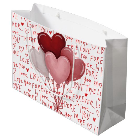 Love Vibes Large Gift Bag Groot Cadeauzakje (Achterkant Gekanteld)