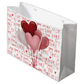 Love Vibes Large Gift Bag Groot Cadeauzakje (Voorkant Gekanteld)