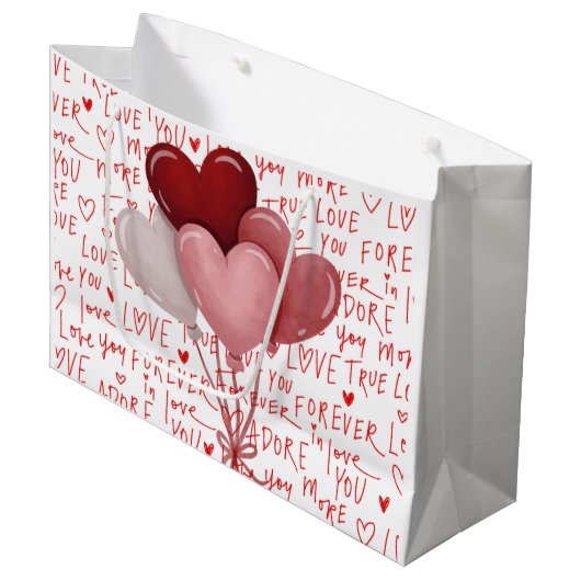 Love Vibes Large Gift Bag Groot Cadeauzakje (Voorkant Gekanteld)