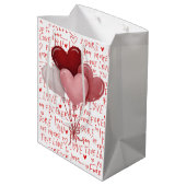 Love Vibes Medium Gift Bag Cadeauzakje (Achterkant Gekanteld)