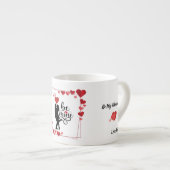 Love Vibes Personalized Espresso Mug Kop (Voorkant rechts)
